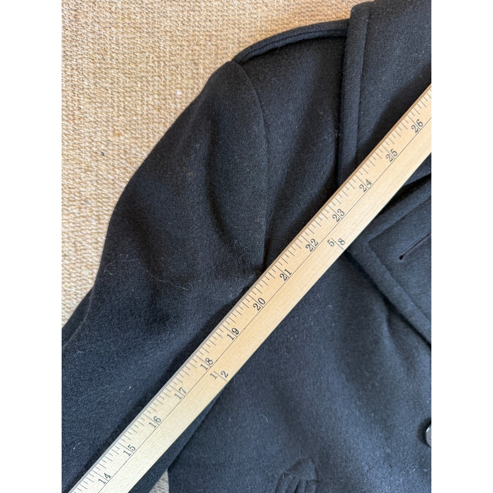 AUTHENTIC NAVY PEA COAT MILITARY DSCP QUARTERDECK COLLECTION WOMENS Size 12R - Picture 5 of 6